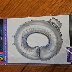 Silver Foil Balloon - Letter Q NWT